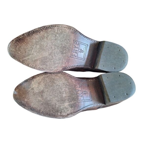 FRYE Women's Billy Shootie Western Boot Oiled Vintage Leather women's 7.5 Mexico - Picture 3 of 15